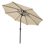 2.7m Led Tilt Parasol | Beige