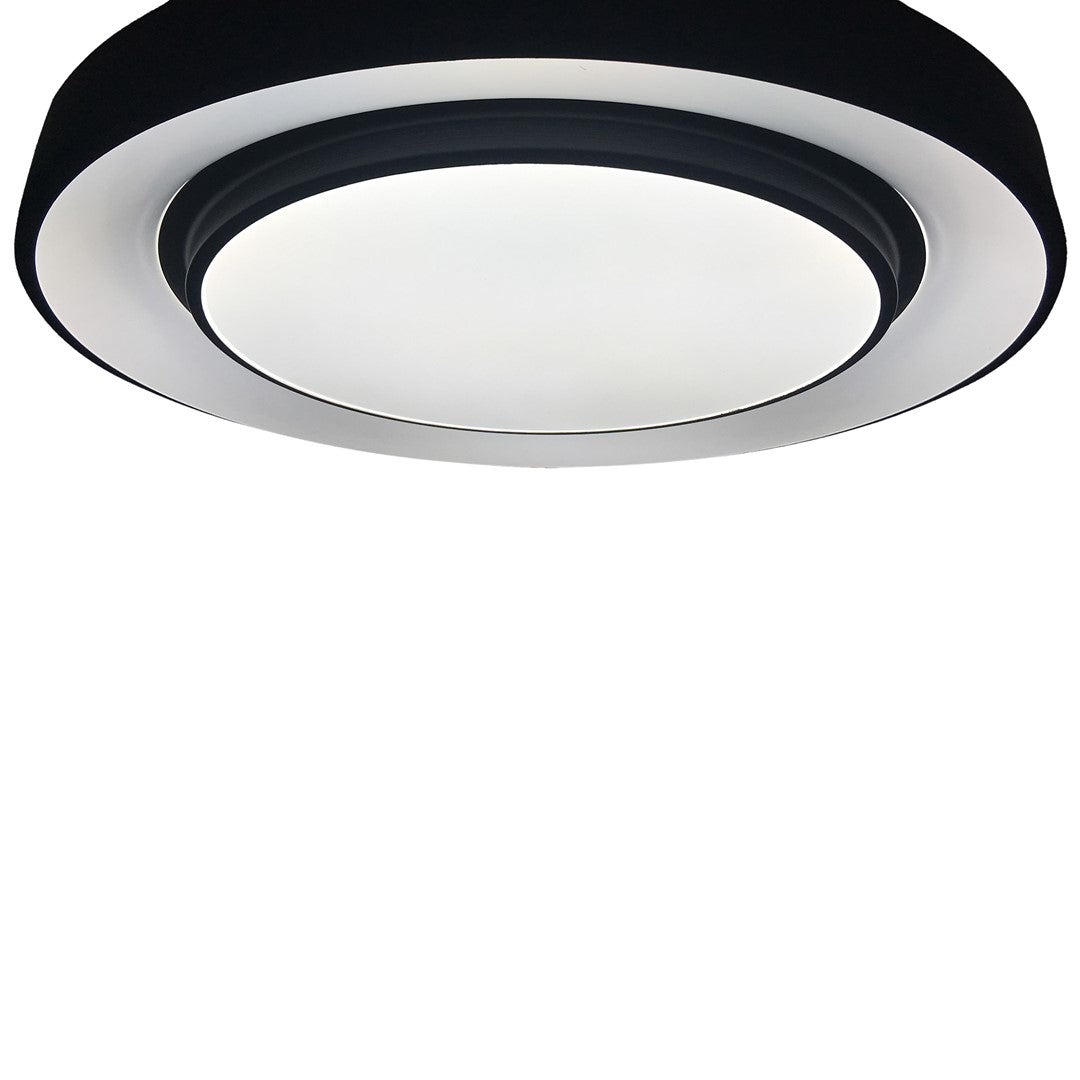 Naomi Stylish 38cm Black Led 24w(122w) Ceiling Lamp With Included Remote To Achieve Perfect Brightness And Temperature
