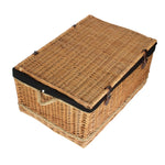 Wicker 72cm Rope Handled Trunk Picnic Basket | Black
