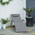 Lounger Chair W/ Removable Pillow | Dark Gray