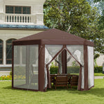 Hexagonal Garden Gazebo Party Tent Patio Marquee Canopy