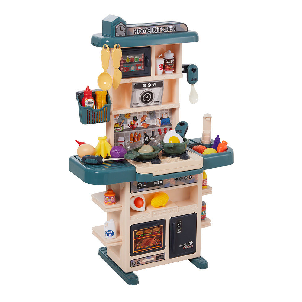 Children Pretend Kitchen Playset 43pcs Toy Accessory Set | Green
