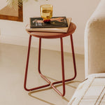 Multi Functional Stool, Small Side Table, Black, Geyser Collection