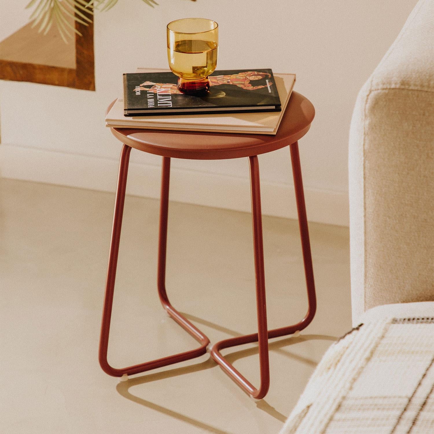 Multi Functional Stool, Small Side Table, Black, Geyser Collection
