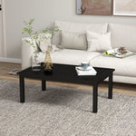 Aluminium Outdoor Coffee Table Patio Table | Black