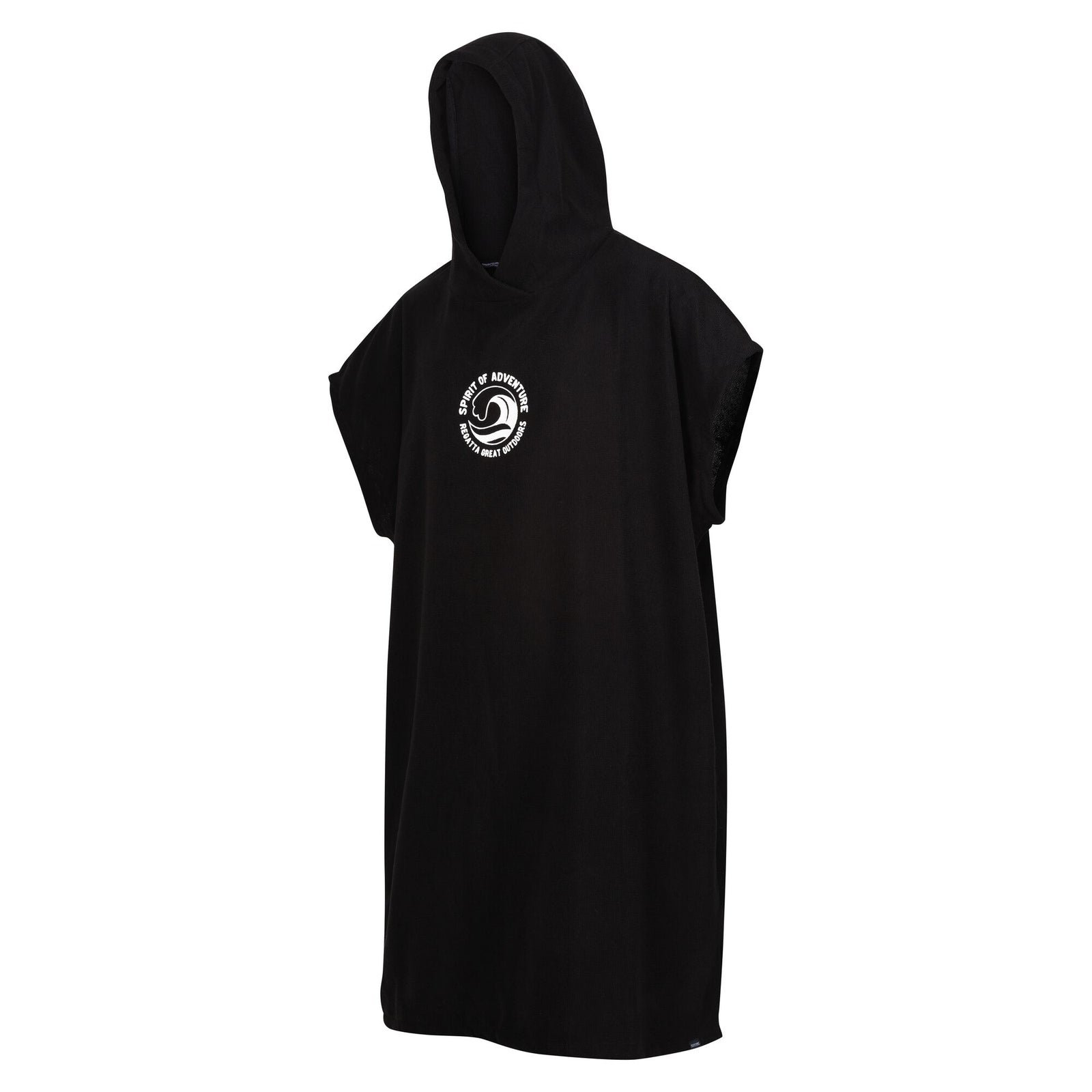 Unisex Adult Tidal Wave Hooded Towel | Small | Black
