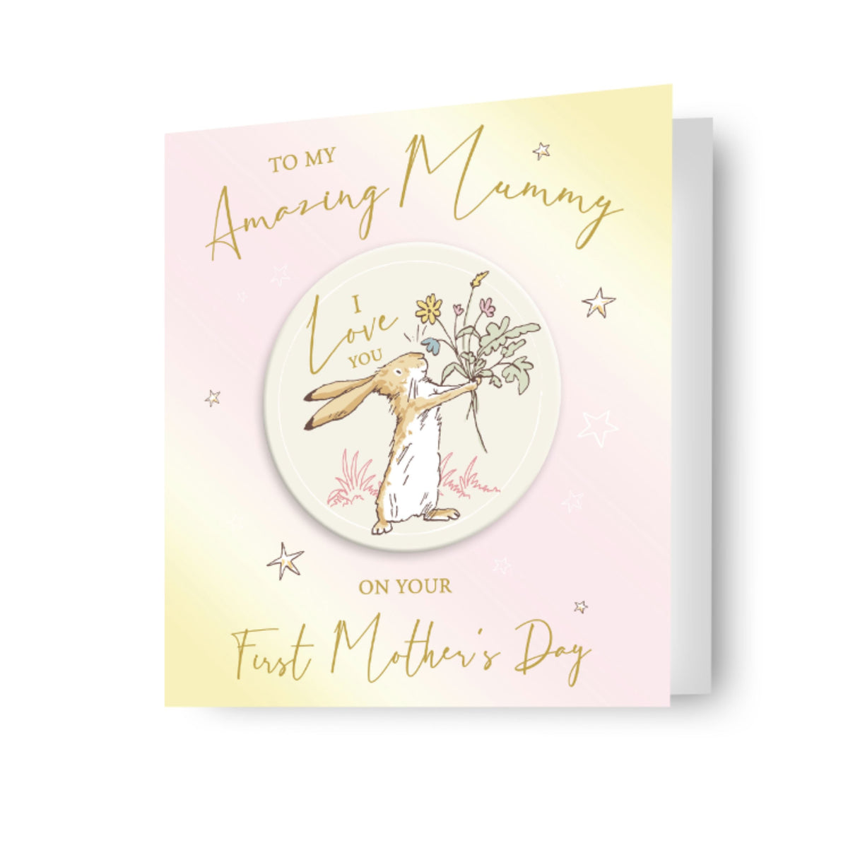 1st Mother's Day Card With Coaster Official Product