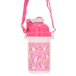Childrens/kids Stars & Unicorn 0.5l Water Bottle | One Size | Pink
