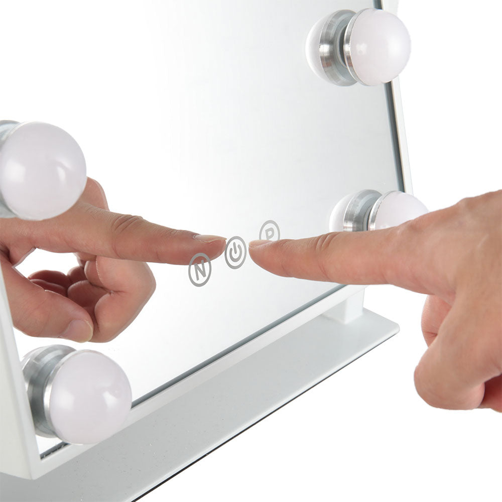 Vanity Mirror With Lights Touch Screen Control With A Usb Wire