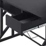 Executive Wooden Desk, Tray Table, Workstation | Black