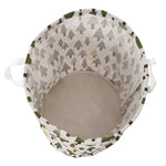 Household Dirty Clothes Hamper, Laundry Basket With Handles Folding | White