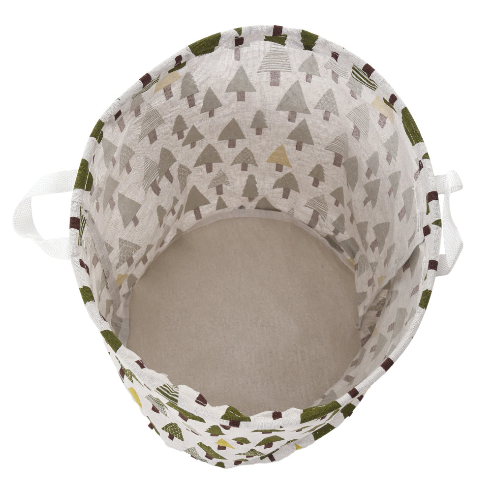 Household Dirty Clothes Hamper, Laundry Basket With Handles Folding | White