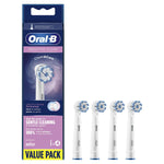 Clean And Care Sensitive Clean Replacement Toothbrush Head, Pack Of 4