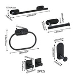 6-piece 304 Stainless Steel Bathroom Hardware Set