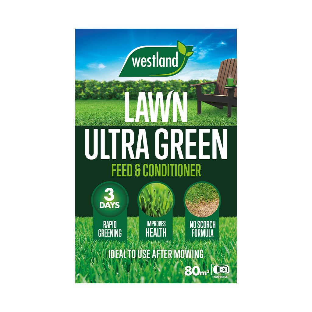 Ultra Green Lawn Feed & Conditioner - Rapid 3-day Greening With Iron & Magnesium | 350sqm