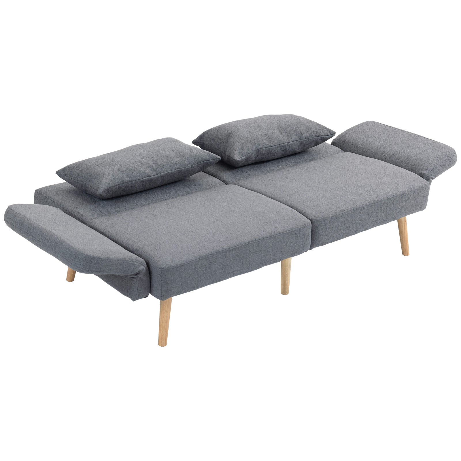 Convertible Sofa Bed Settee With Adjustable Backrest | One Size