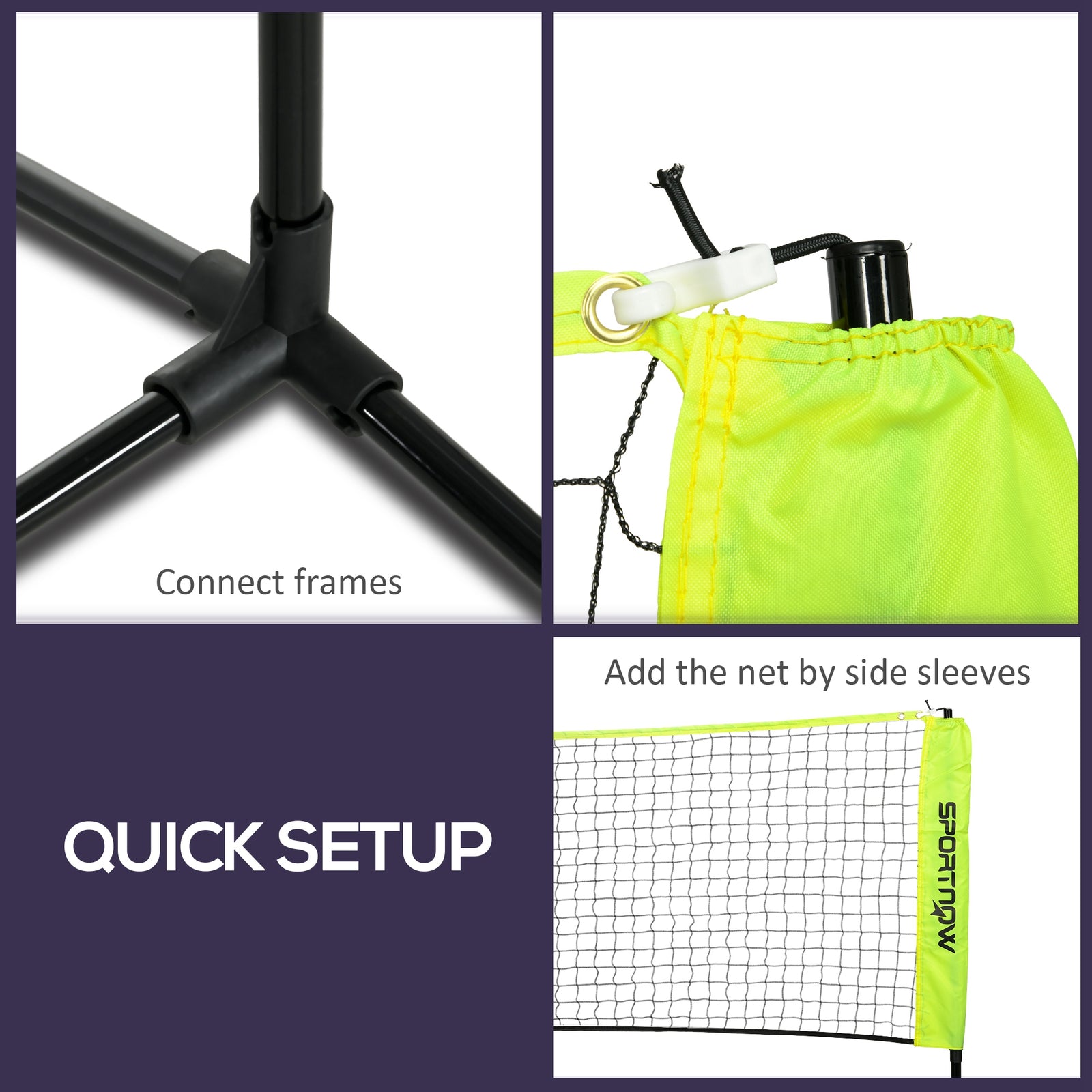 3m Portable Badminton Net For Tennis | Black