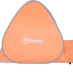 2-3 Person Pop Up Tent Camping Tent Sun Shade Shelter | Orange