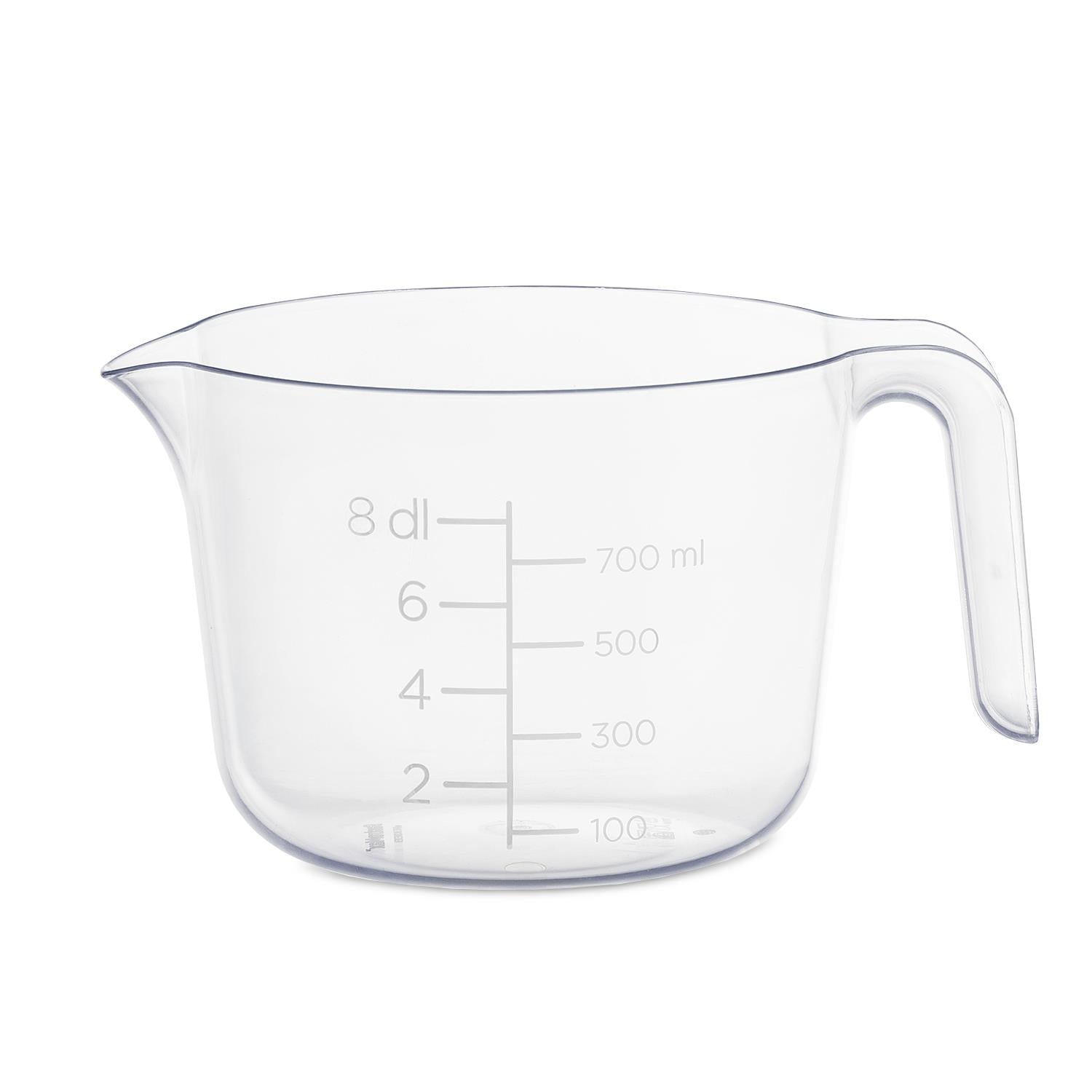 Clear Transparent Food Mixing Bowl With An Easy-to-pour Spout 0.8 L