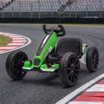 Electric Go Kart For Kids With Dual Motors, Adjustable Seat | Green