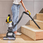Upright Vacuum Cleaner, 4.2kpa Dual Motor Suction, UEU610,2.2l Dust Cup, Tangle-free Cyclonic System, Led Headlight, 150° Steering (Not included Dusting Brush and Pet Tools)