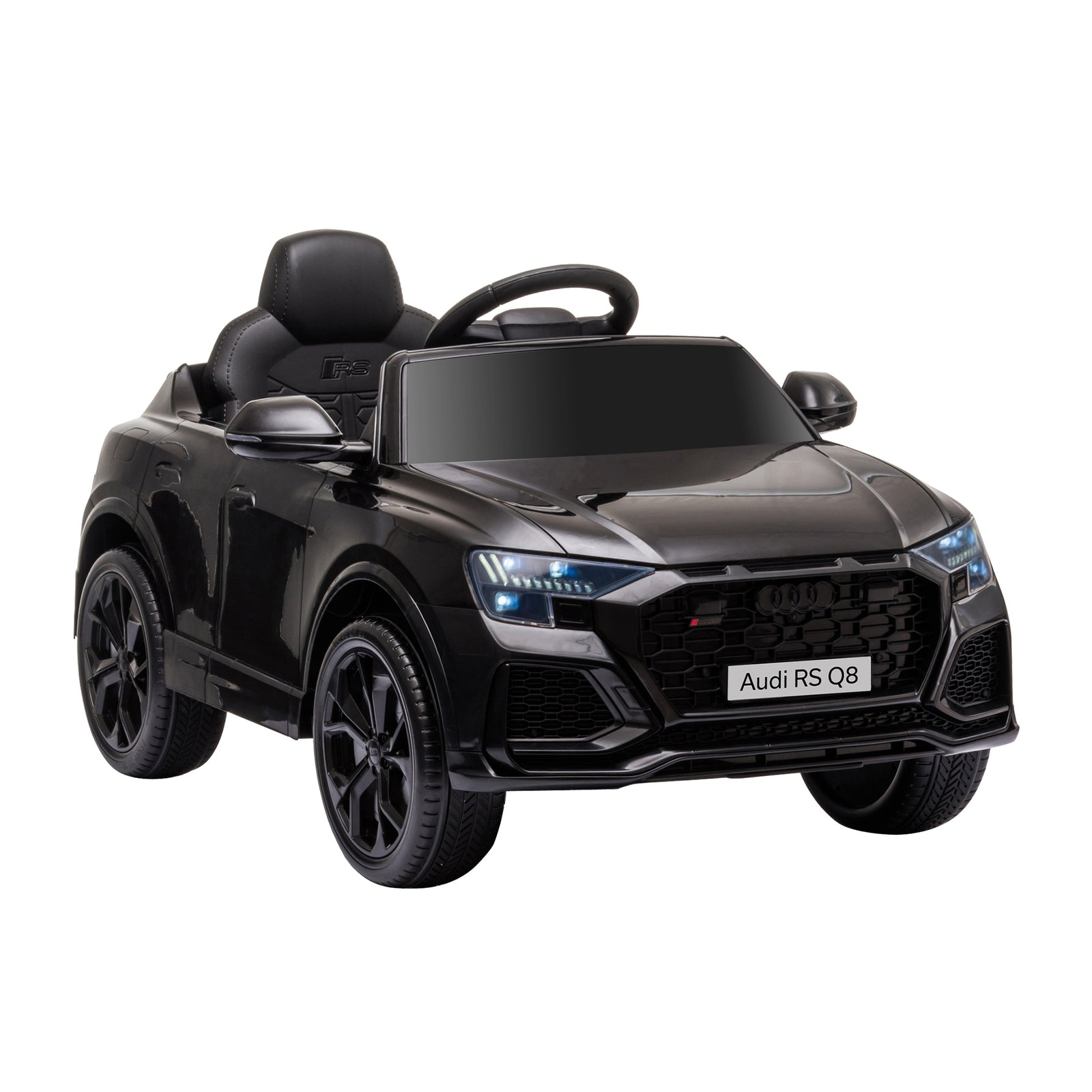 Audi Rs Q8 6v Kids Electric Ride On Car Toy W/ Remote Control | Black