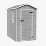 4x6 Ft Outdoor Garden Plastic Storage Shed | Grey