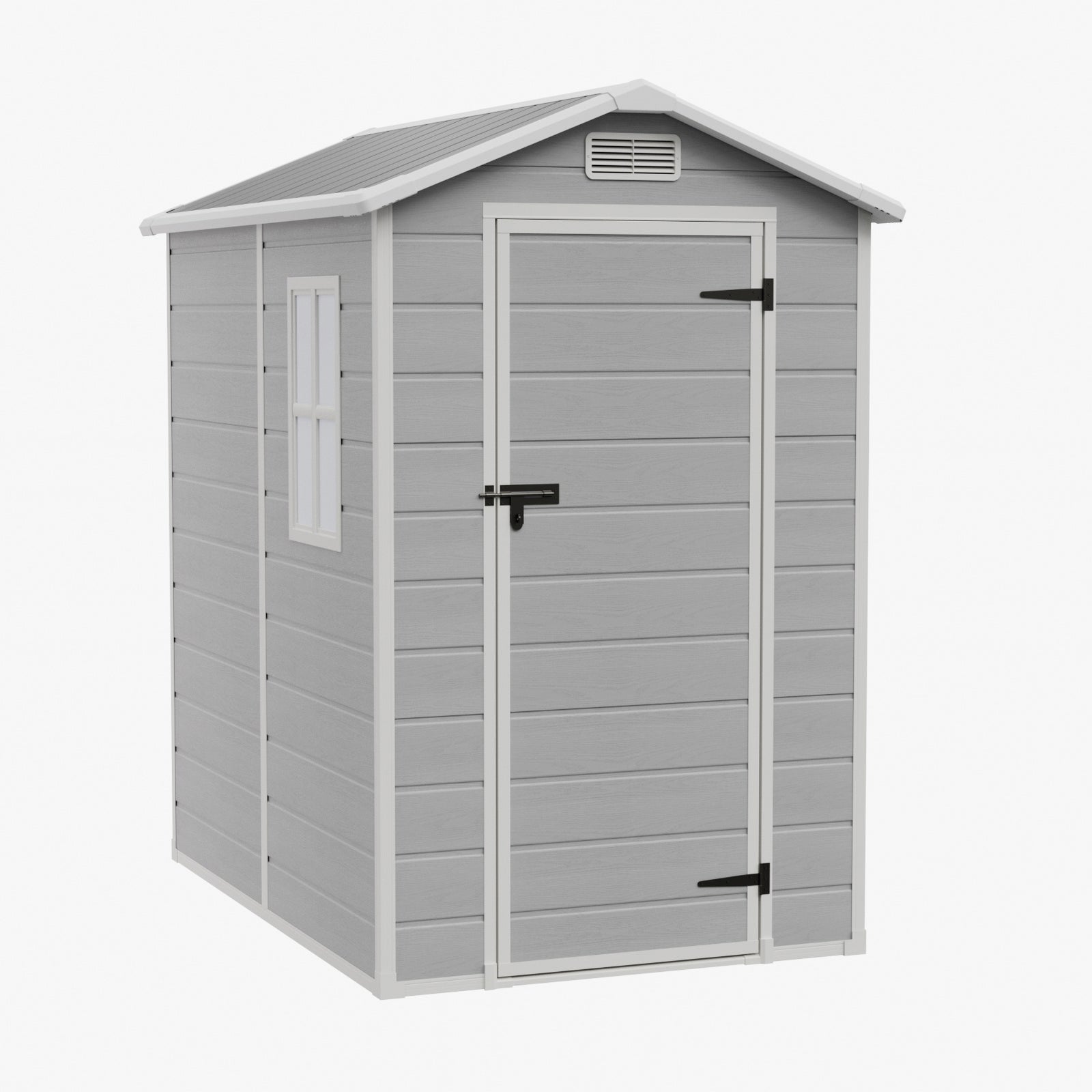 4x6 Ft Outdoor Garden Plastic Storage Shed | Grey