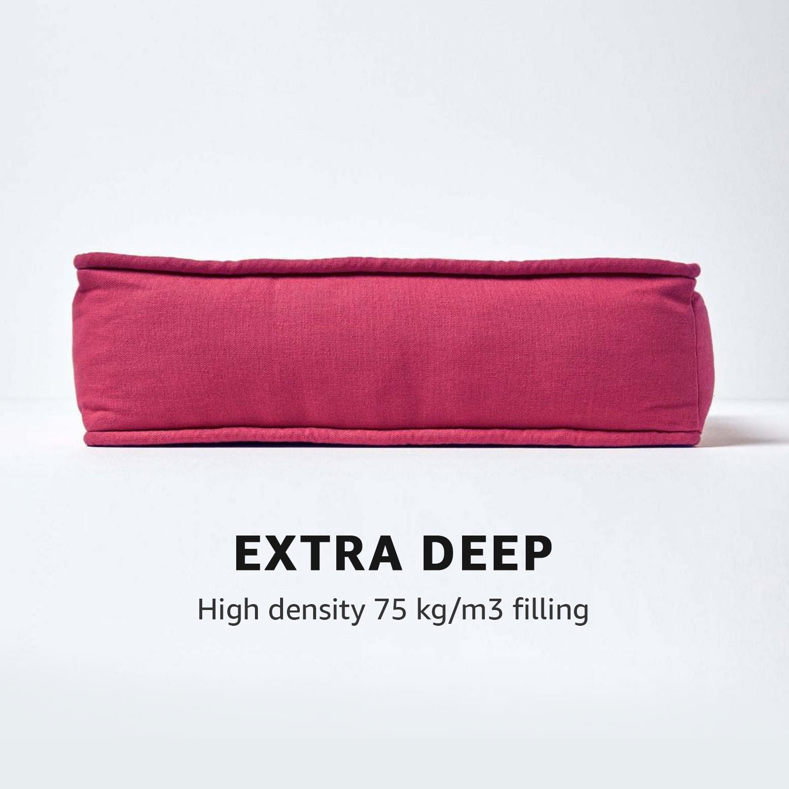 Cotton Dining Chair Booster Cushion | 40cm x 40cm | Red
