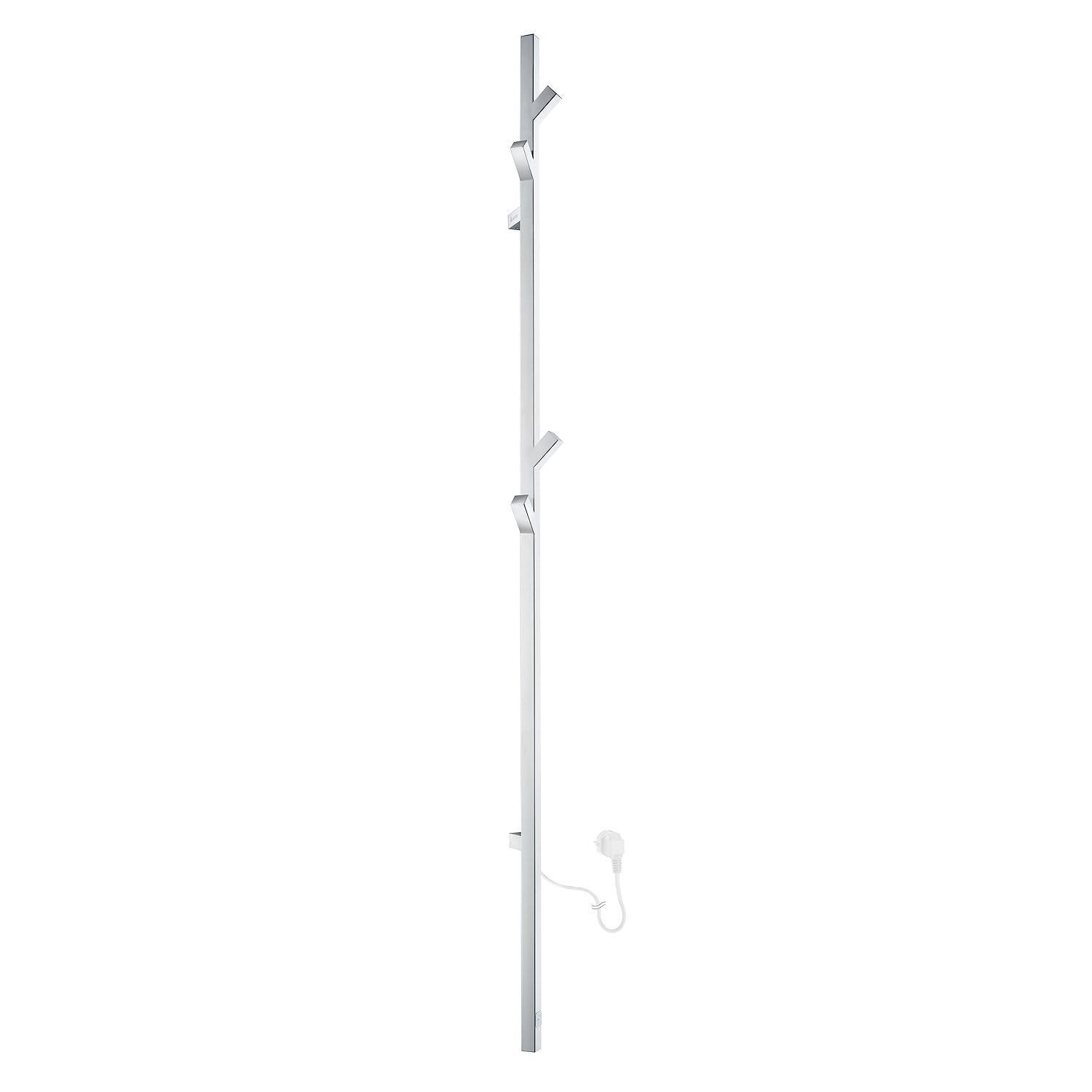 Stainless Steel Heated Tree Towel Warmer Bathroom Radiator | Polished Stainless Steel