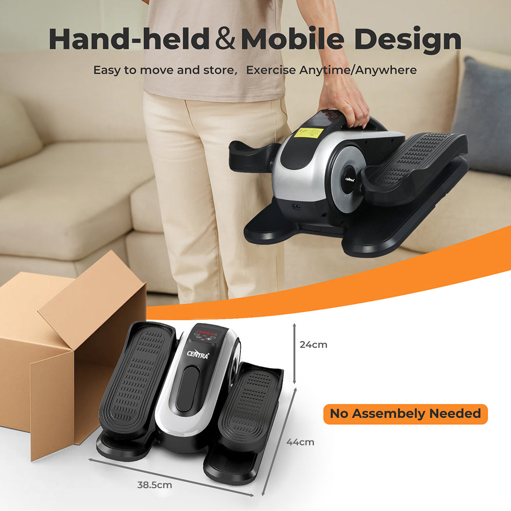Centra Under Desk Elliptical Machine Bike Foot Pedal Exercise 15 Speed Remote