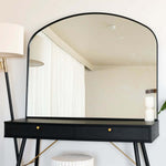 Yōko - Metal Gentle Arch Mirror | 95cm x 120cm | Black