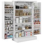 Freestanding Kitchen Storage Cabinet With Spice Racks