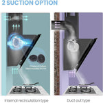 60cm Wall-mounted 3-speed Angled Range Hood With Touch Screen
