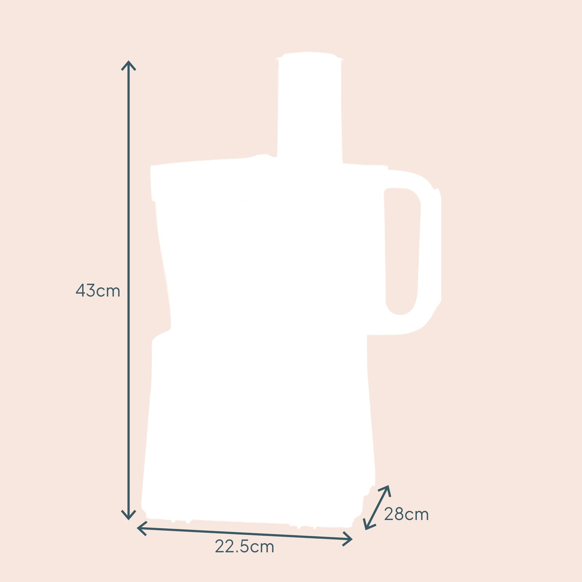 1000w Food Processor | 1000w | Black & Copper