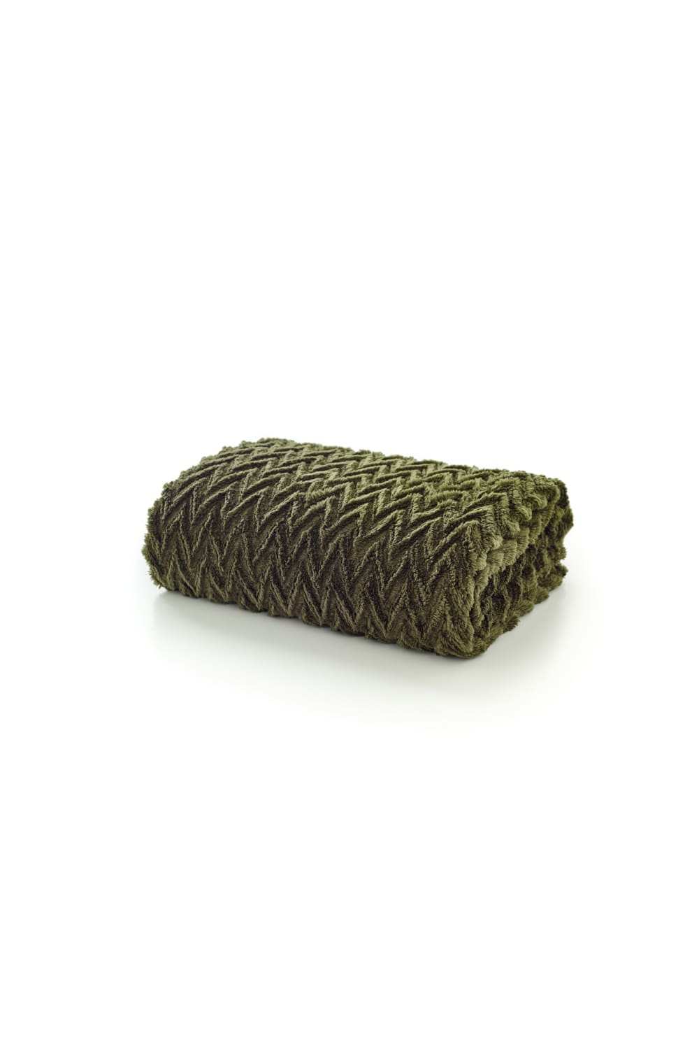 Tadcaster Supersoft Warm Chevron Designn Throw – 140x180cm Blanket | 140cm x 180cm | Green