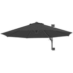 Wall Mounted Parasol W/ Vent & 8 Ribs | Charcoal Grey