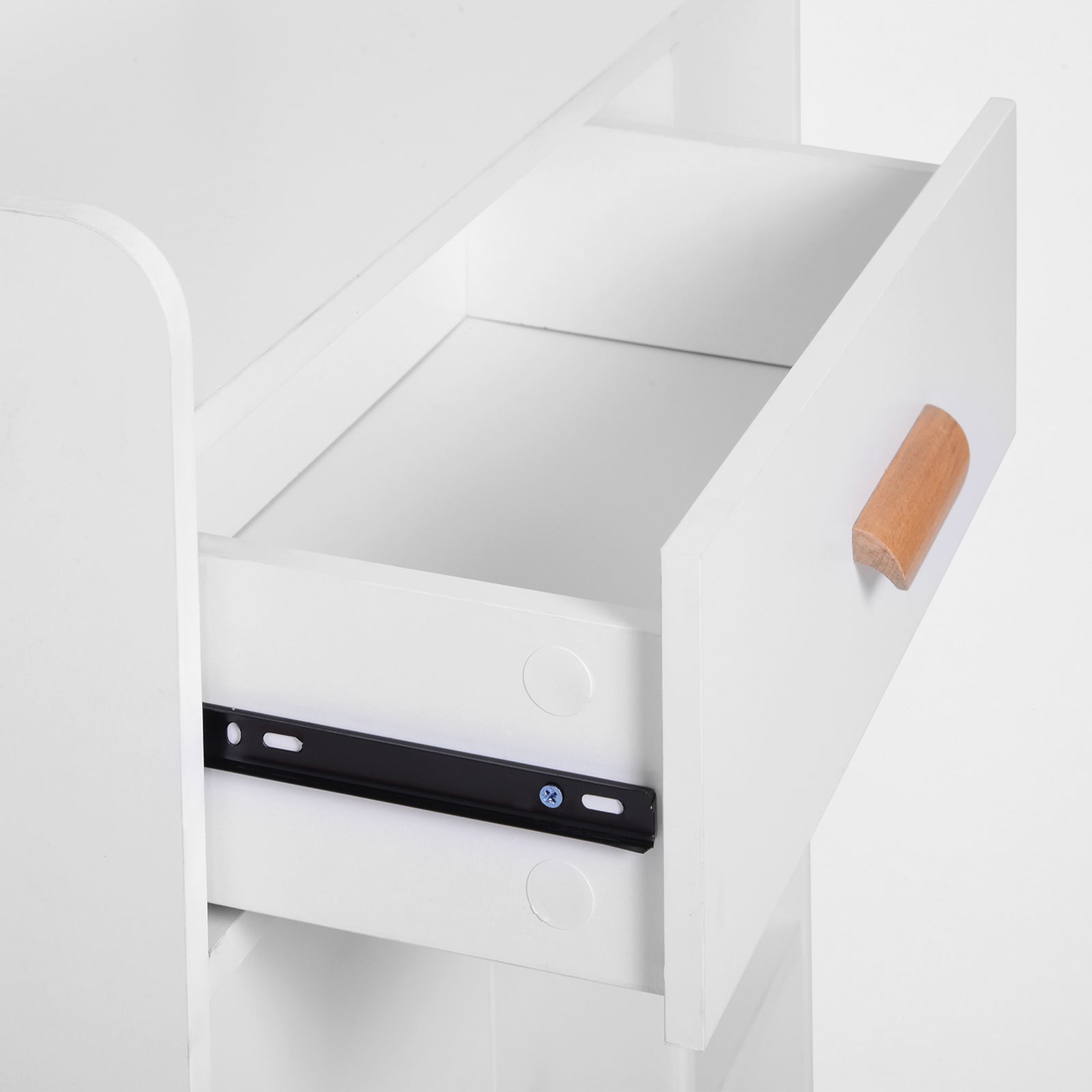 Side Cabinet With Storage Drawer For Hallway Kitchen White