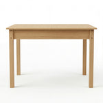 Extendable Dining Table Oak Modern Rectangular Kitchen Table 4-6 Seat | Oak