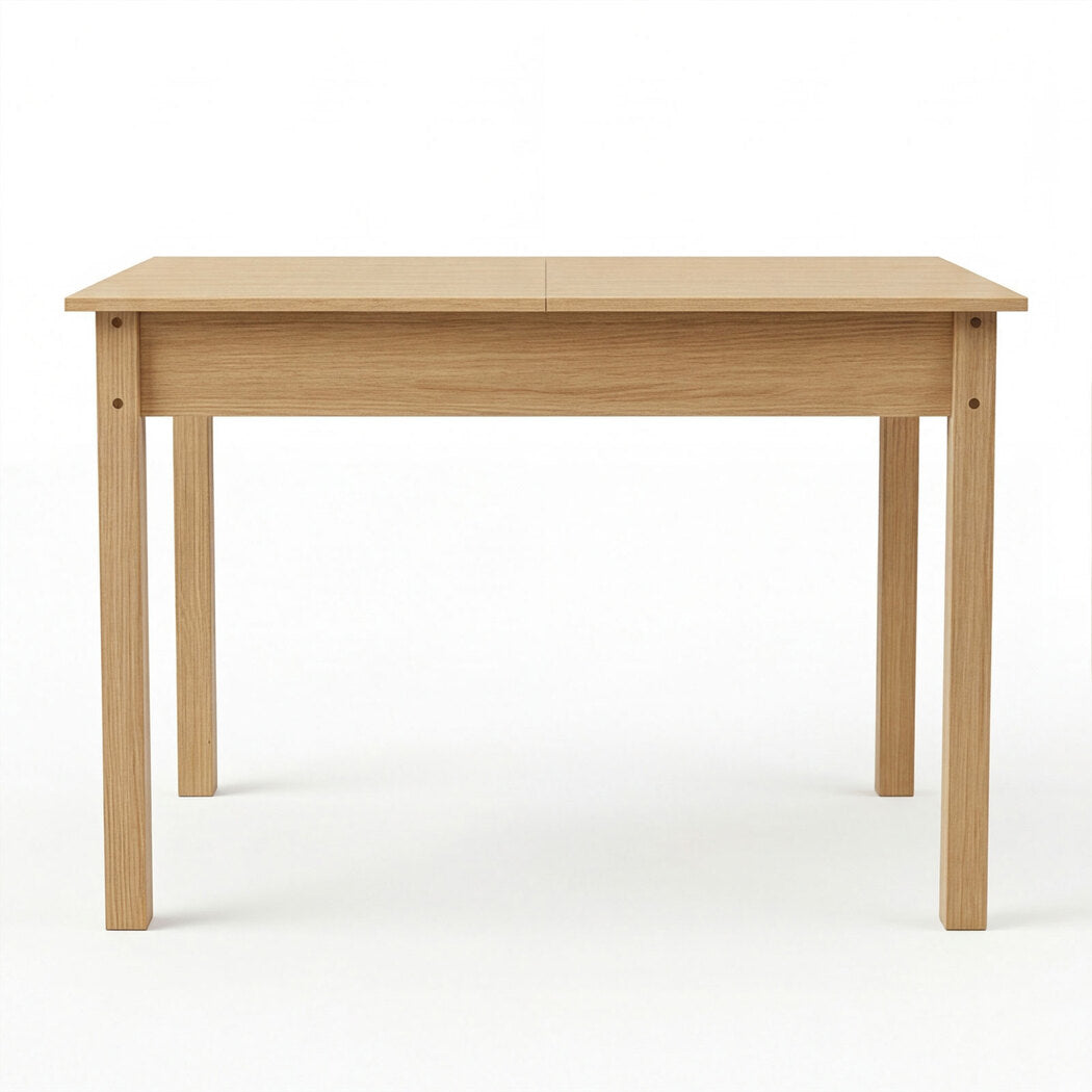 Extendable Dining Table Oak Modern Rectangular Kitchen Table 4-6 Seat | Oak