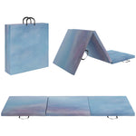 6ft Tri-fold Gymnastics Mat, Blue