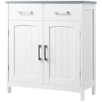 Freestanding Bathroom Cabinet With 2 Drawers 2 Doors