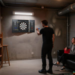 Bristle Dartboard Set With Cabinet, 6 Steel Tip Darts