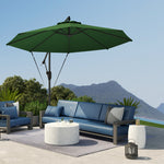 3(m) Cantilever Banana Parasol With Cover Wind Strap Upf50+ | Green