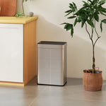 HOMCOM 55l Sensor Bin, Automatic Smart Bin With Soft-close Lid, Silver Tone