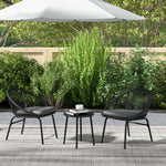 3 Piece Garden Furniture Set W/ 2 Armchairs & 1 Coffee Table