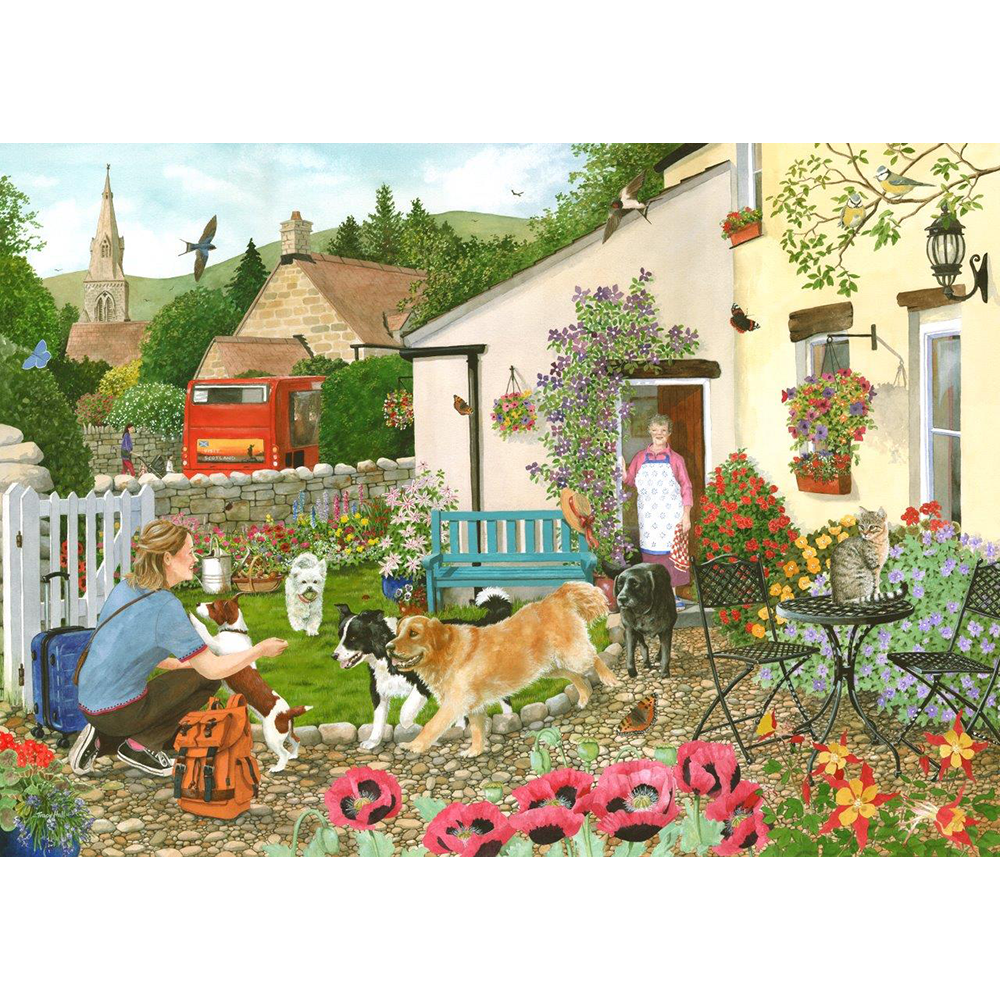 Welcoming Committee - Big 500 Piece Jigsaw Puzzle For Adults, With Extra Large Pieces
