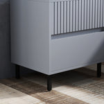 Bedside Table With 2 Drawers And Steel Legs For Bedroom | One Size