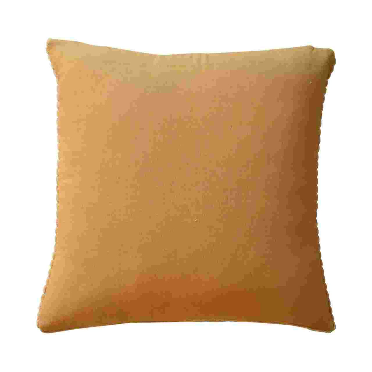 Ribbed Cushion Set, Velvet Fabric | Set of 2 | Mustard