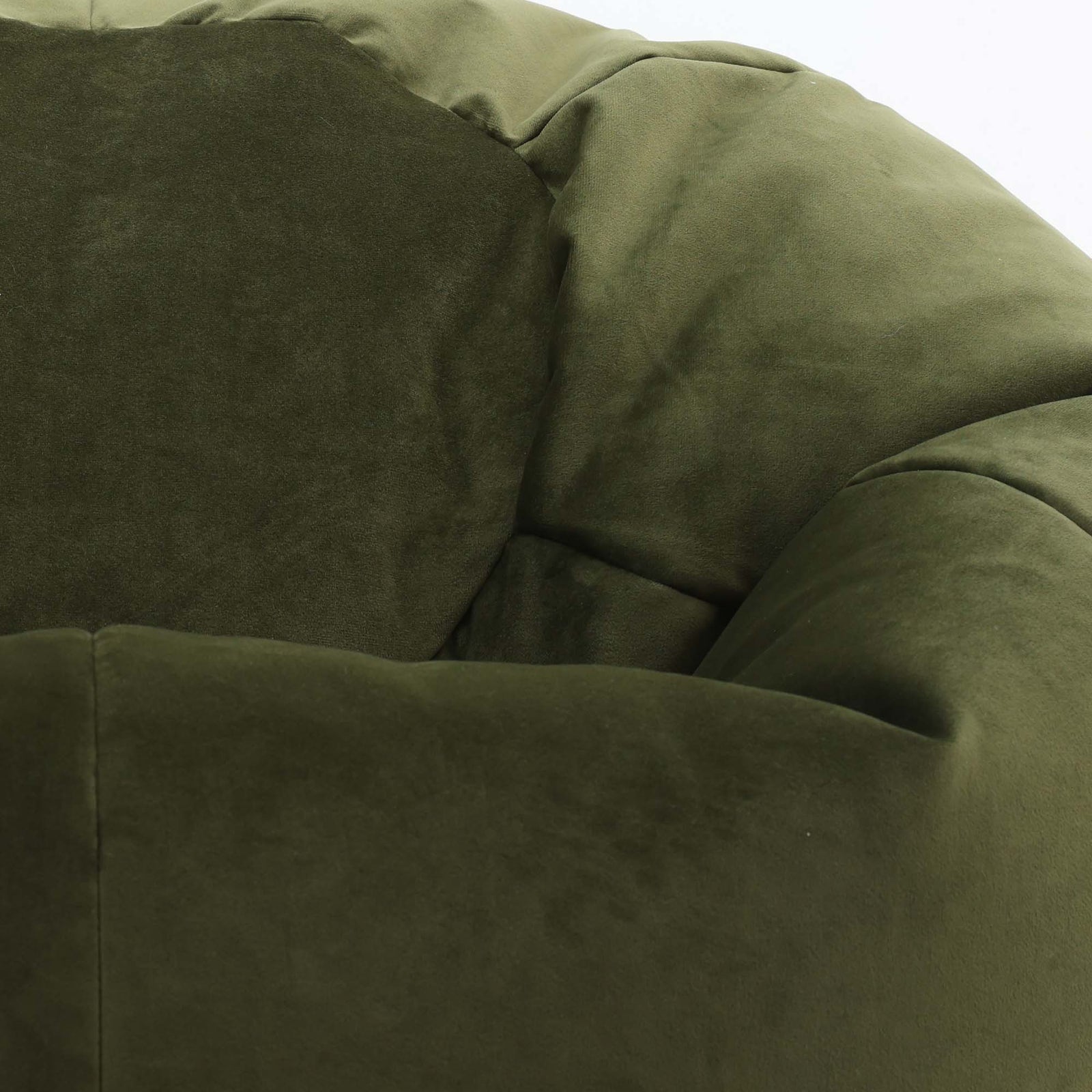 Aurora Velvet Bean Bag | Olive